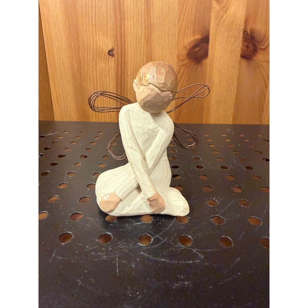 Willow Tree Serenity Angel Figurine Susan Lordi DEMDACO 2002 Wire Wings